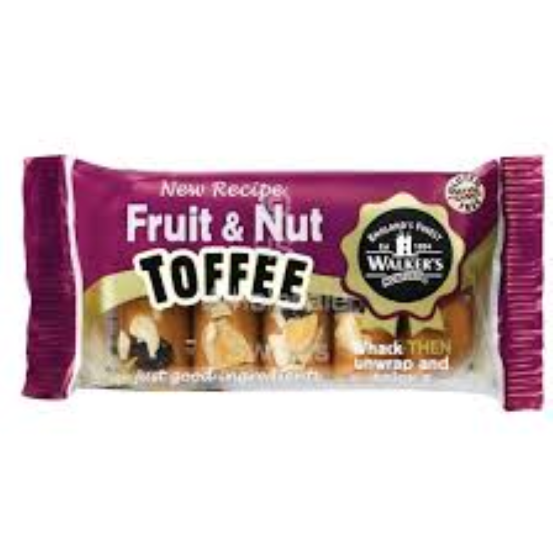 WALKERS FRUIT & NUT TRAY TOFFEE 100G